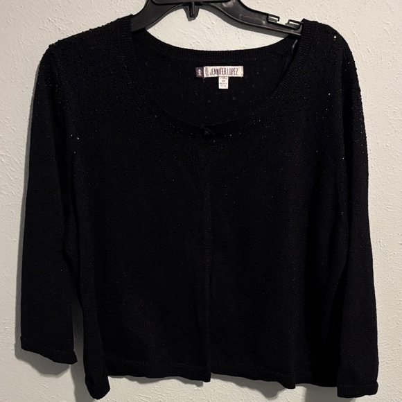 Jennifer Lopez Sweaters - Jennifer Lopez Black Button  sweater3/4